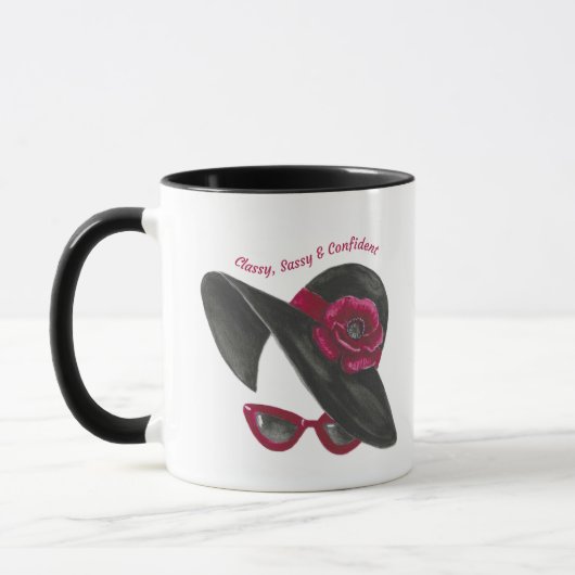 Elegante Silhouette Tasse (Links)