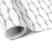 Elegante Silhouette von Blätter Geschenkpapier (Rolleneckpunkt)