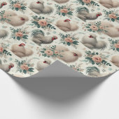 Elegante Silkie Chicken All-Occasion Geschenkwrap Geschenkpapier (Ecke)