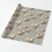 Elegante Silkie Chicken Holiday Gift Wrap Geschenkpapier (Ungerollt)