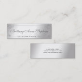 Elegante Silver Abschluss Name Card Einlegen Telefonnummerkarte (Vorne/Hinten)