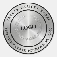 Elegante Silver Business Logo Company