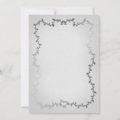 Elegante Silver Carriage Storybook Baby Shower Einladung (Rückseite)