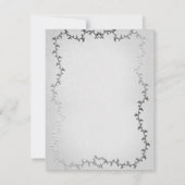 Elegante Silver Carriage Storybook Wedding RSVP Einladung (Rückseite)