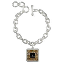 Elegante Silver Charm Leopard Print