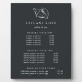 Elegante Silver Conch Muschel Preise/Services Fotoplatte (Vorderseite)