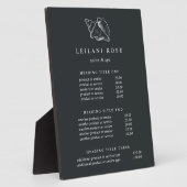 Elegante Silver Conch Muschel Preise/Services Fotoplatte (Seite)