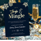 Elegante Silver Corporate Holiday Party Einladung