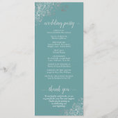 Elegante Silver Curls auf Aquamariner oder türkisf Programm (Rückseite)