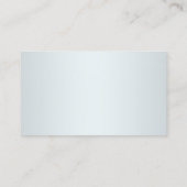 Elegante Silver Custom Foto Dentist Business Card Visitenkarte (Rückseite)