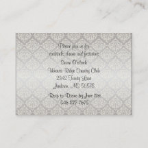 Elegante Silver Damask Style Wedding 1