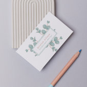 Elegante Silver Eukalyptus-Branchen - Personalisie Visitenkarte