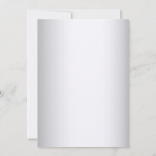 Elegante Silver Gold dekorative Verlobung Einladung (Rückseite)