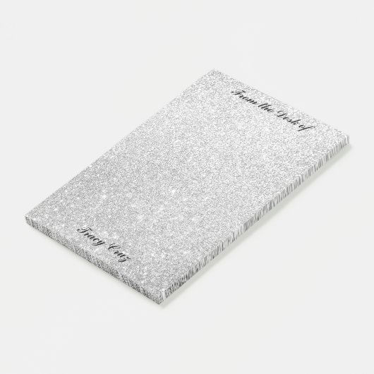 Elegante Silver/Gold-Notizen Post-it Klebezettel (angewinkelt)