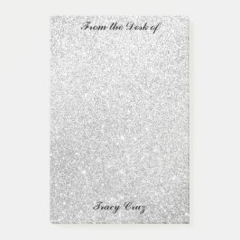 Elegante Silver/Gold-Notizen Post-it Klebezettel