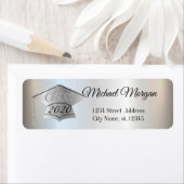 Elegante Silver Graduation Cap (Insitu)