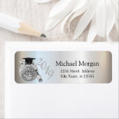 Elegante Silver Graduation Cap, Disco Ball, Wein (Insitu)