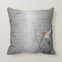 Elegante Silver Gray Hummingbird Art Print