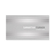 Elegante Silver Imitate Berufliche Streifen