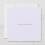 Elegante Silver Imitate Grünpflanzen Hochzeit Einladung (Rückseite)