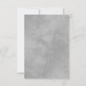 Elegante Silver Lace auf der Weißen Liebe & Dank H Dankeskarte (Rückseite)