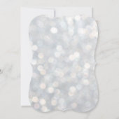 Elegante Silver Lights - 40. Geburtstagsfeier Einladung (Rückseite)