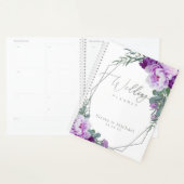 Elegante Silver & Lila Eukalyptus-Hochzeit Planer (Anzeige)