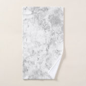 Elegante Silver Marble Badhandtuch Set (Handtuch)