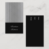 Elegante Silver Metal-Visitenkarte Visitenkarte (Vorne/Hinten)