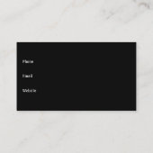Elegante Silver Metal-Visitenkarte Visitenkarte (Rückseite)