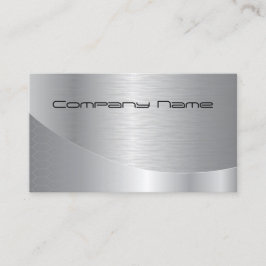 Elegante Silver Modern Corporate Business Card Visitenkarte