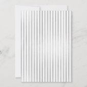 Elegante Silver Pineaple Hochzeit Einladung (Rückseite)