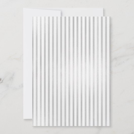 Elegante Silver Pineaple Hochzeit Einladung (Rückseite)