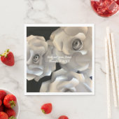 Elegante Silver-Rose Serviette (Beispiel)