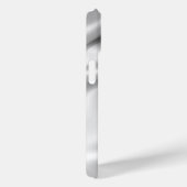 Elegante Silver Satin Silk Custom Phone Case (Rückseite / Rechts)