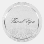Elegante Silver Script Stickers (Vorderseite)