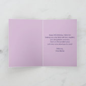 Elegante Silver Sequin auf Soft Pink 50. Geburtsta Karte (Innenseite)