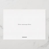 Elegante Silver Snaffle Bit Reittier Mit Monogramm Folieneinladung (Rückseite)