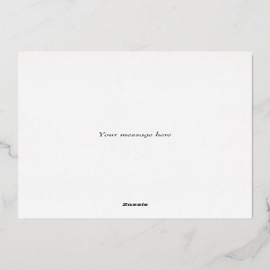 Elegante Silver Snaffle Bit Reittier Mit Monogramm Folieneinladung (Rückseite)