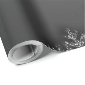 Elegante Silver Snowflake Geschenkpapier (Rolleneckpunkt)