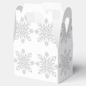 Elegante Silver Snowflake Weihnachtsgeschenk Geschenkschachtel (Geöffnet)