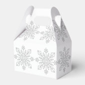 Elegante Silver Snowflake Weihnachtsgeschenk Geschenkschachtel (Vorderseite)