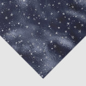 Elegante Silver Stars Weihnachten Seidenpapier (Ausschnitt)