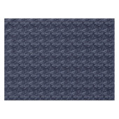 Elegante Silver Stars Weihnachten Tischdecke (Vorderseite (Horizontal))