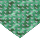 Elegante Silver Trees Weihnachten Tischdecke (Schrägansicht)