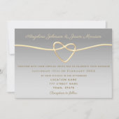 Elegante Silver Wedding Einladung (Vorderseite)