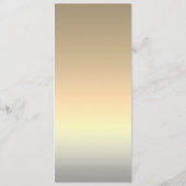 Elegante Silver Wedding Menükarte (Rückseite)