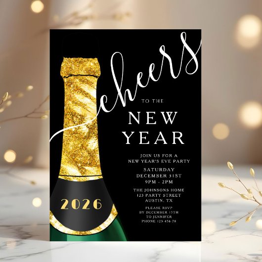 Elegante Silvesterparty Einladung