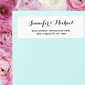 Elegante Simple Bride Groom Weddings Rücksendeadre
