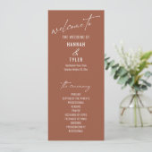 Elegante Simple Contemporary Typografy Terracotta Programm (Stehend Vorderseite)